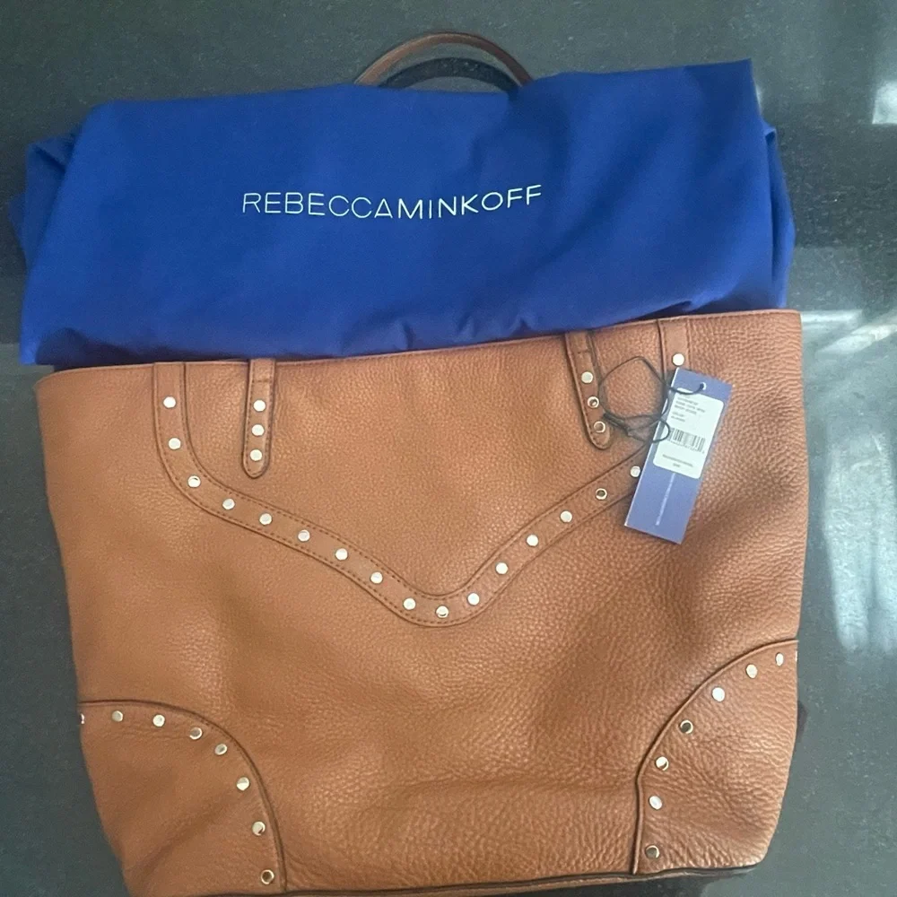 Rebecca Minkoff Rose Tote With Biker Studs in Almond